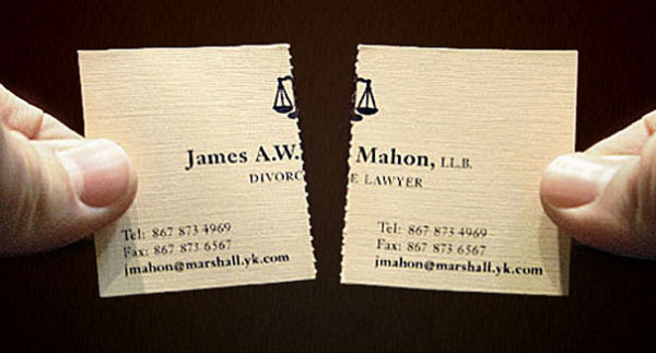 Why Your Business Card Is A Piece Of Blog Procurious Divorce Lawyer Tearable Business Card