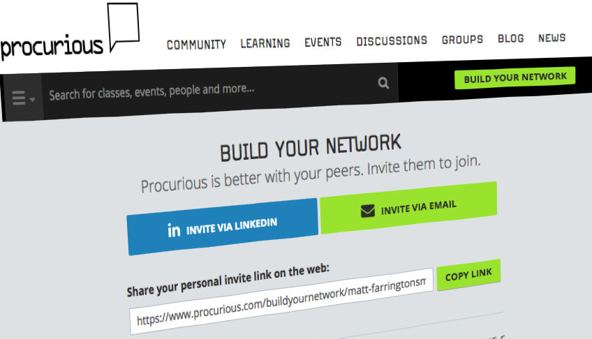 Invite 10 people to join Procurious and win an iPad mini