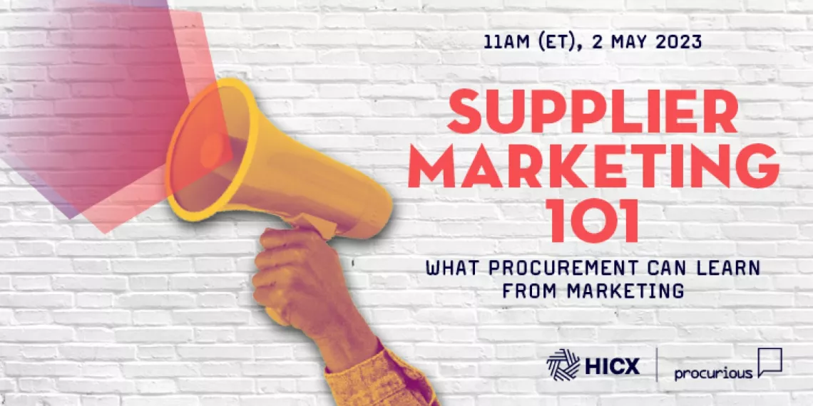 Supplier Marketing 101: What Procurement can Learn from Marketing Supplier Marketing 101: What Procurement can Learn from Marketing cover photo