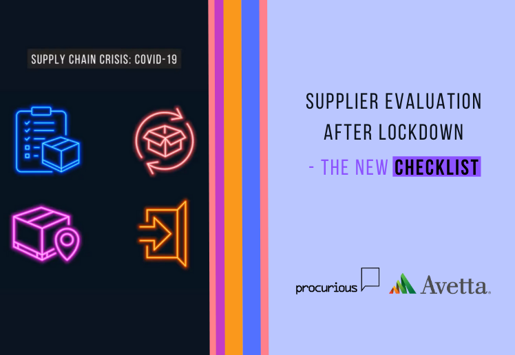 Resource Supplier Evaluation After Lockdown - The New Checklist cover photo