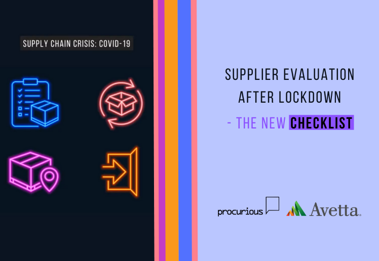 Supplier Evaluation After Lockdown - The New Checklist cover photo