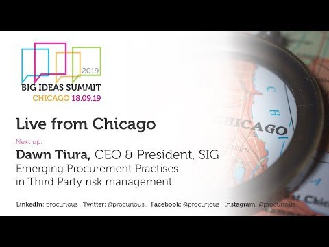 Resource Big Ideas Summit Chicago 2019 - Dawn Tiura - Emerging Procurement Practises in Third Party risk management cover photo