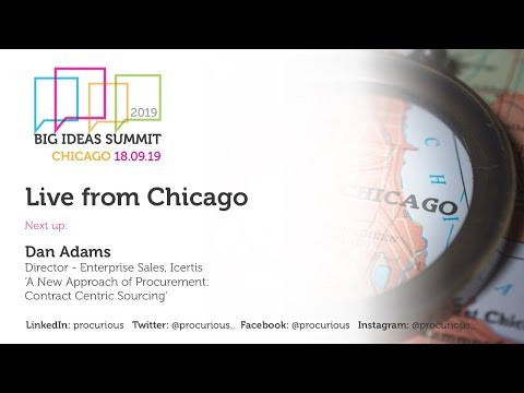 Big Ideas Summit Chicago 2019 - Dan Adams - Contract Sensing Sourcing cover photo