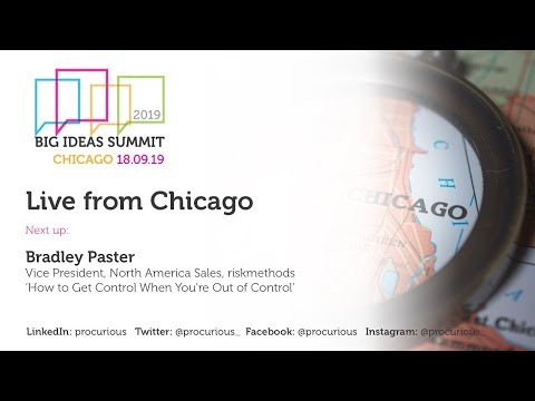 Big Ideas Summit Chicago 2019 - Bradley Paster - How to get control when you're out of control cover photo