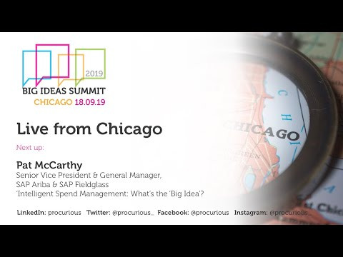 Big Ideas Summit Chicago 2019 - Pat McCarthy - Intelligent Spend Management cover photo